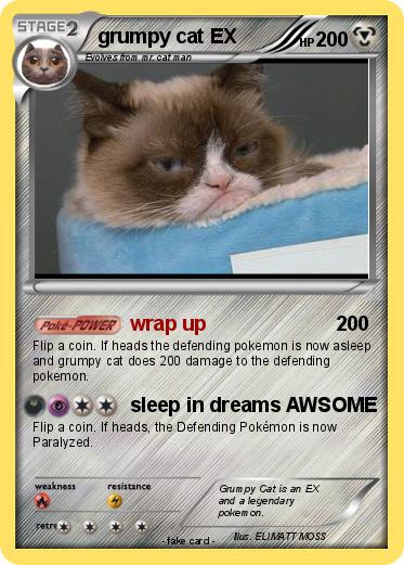 Pokemon grumpy cat EX
