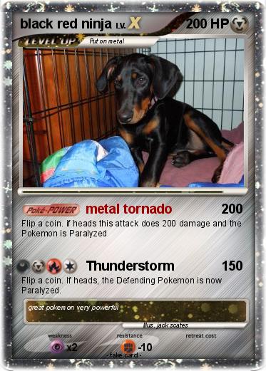 Pokemon black red ninja
