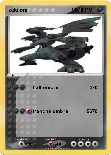 Pokemon zekrom                             90