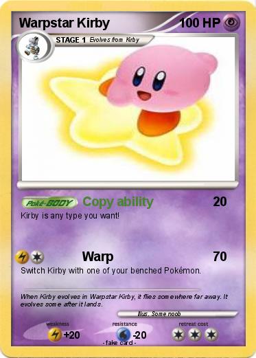 Pokemon Warpstar Kirby