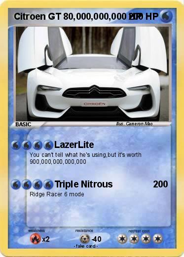 Pokemon Citroen GT 80,000,000,000 HP