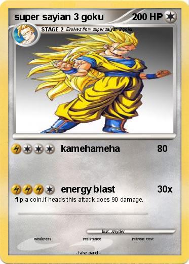 Pokemon super sayian 3 goku