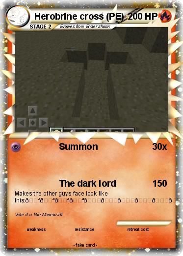 Pokemon Herobrine cross (PE)