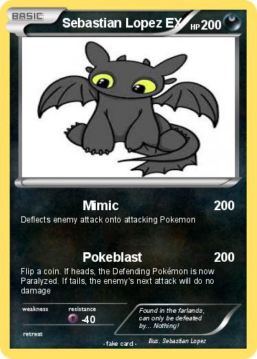 Pokemon Sebastian Lopez EX