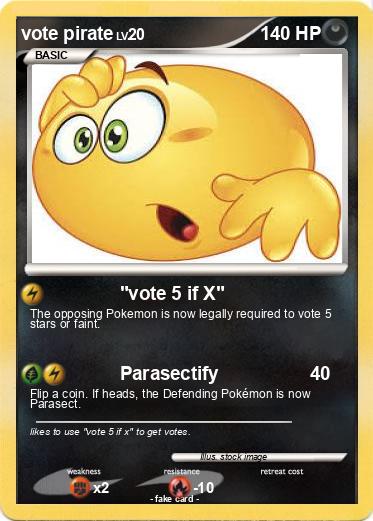 Pokemon vote pirate