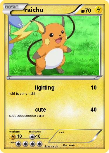 Pokemon raichu