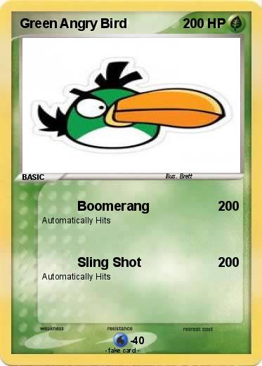 Pokemon Green Angry Bird