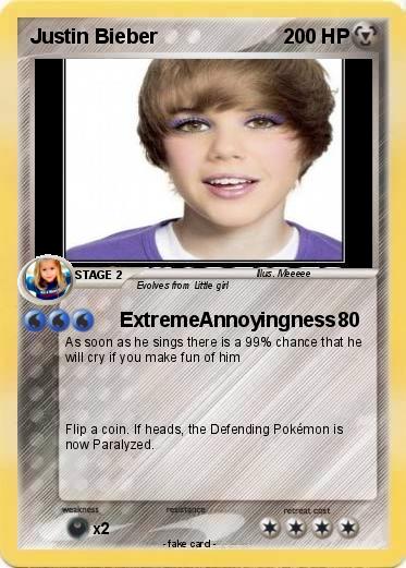 Pokemon Justin Bieber