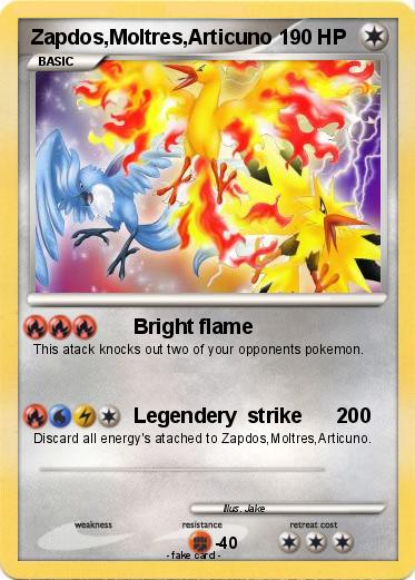 Pokemon Zapdos,Moltres,Articuno 1