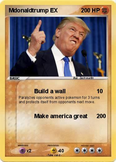 Pokemon Mdonaldtrump EX