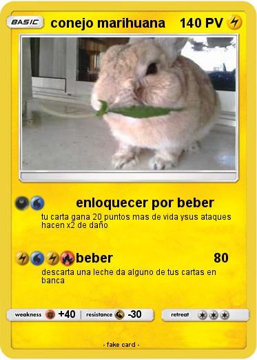 Pokemon conejo marihuana