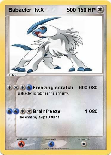 Pokemon Babacler  lv.X               500 