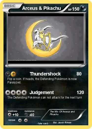 Pokemon Arceus & Pikachu
