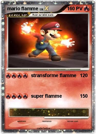 Pokemon mario flamme