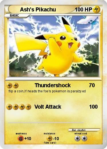 Pokemon Ash's Pikachu