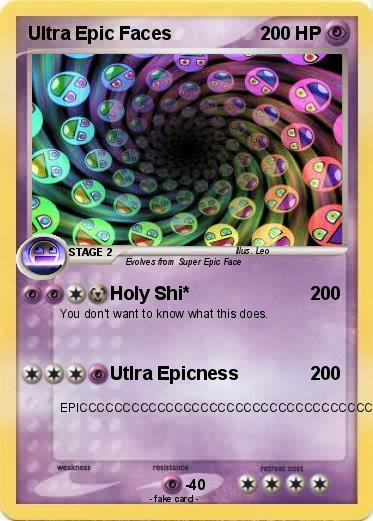Pokemon Ultra Epic Faces