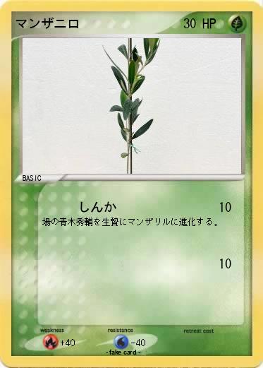 Pokemon マンザニロ