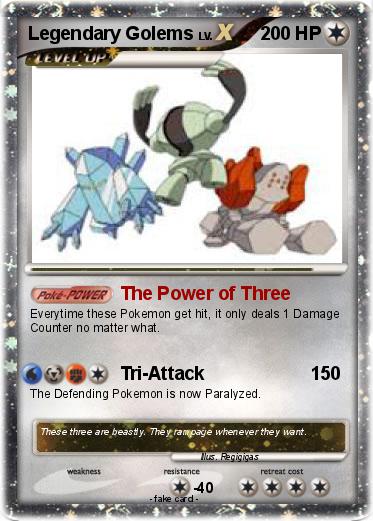 Pokemon Legendary Golems