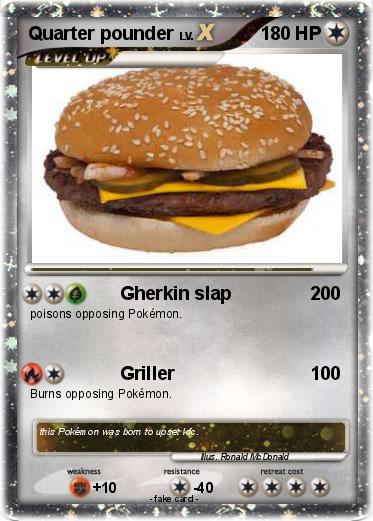 Pokemon Quarter pounder
