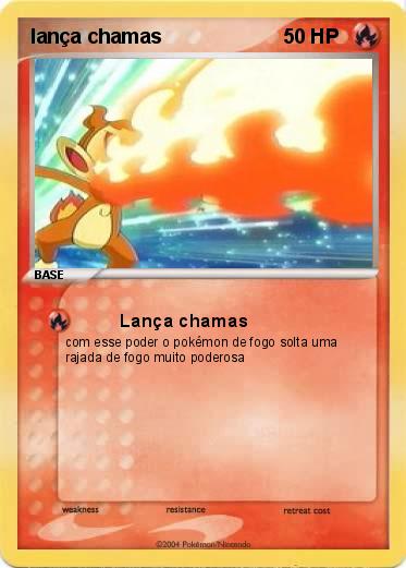 Pokemon lança chamas