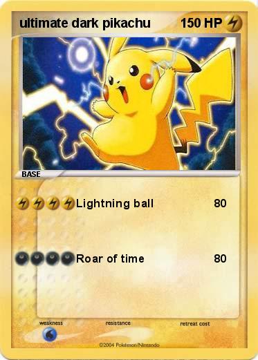 Pokemon ultimate dark pikachu