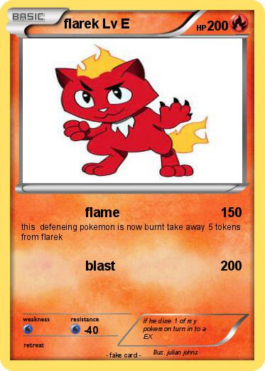 Pokemon flarek Lv E