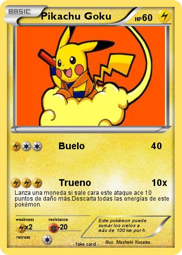 Pokemon Pikachu Goku