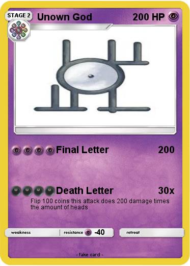 Pokemon Unown God