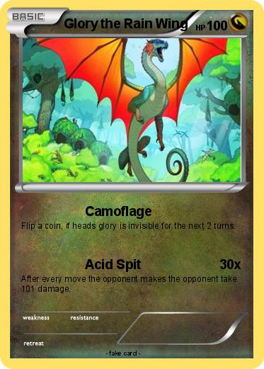 Pokemon Glory the Rain Wing
