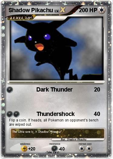 Pokemon Shadow Pikachu