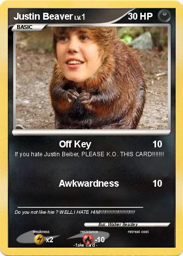 Pokemon Justin Beaver