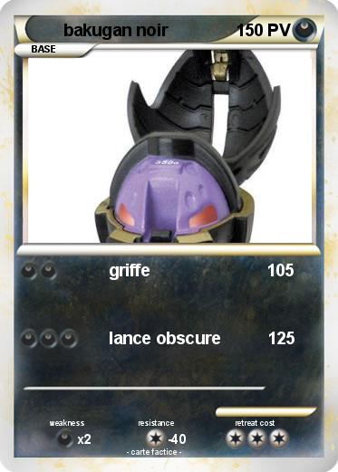 Pokemon bakugan noir