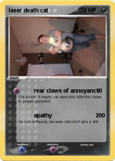Pokemon laser death cat