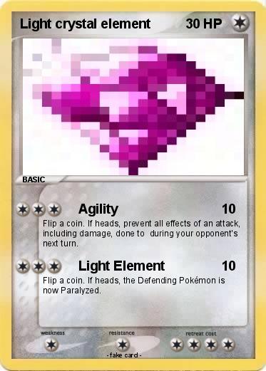 Pokemon Light crystal element