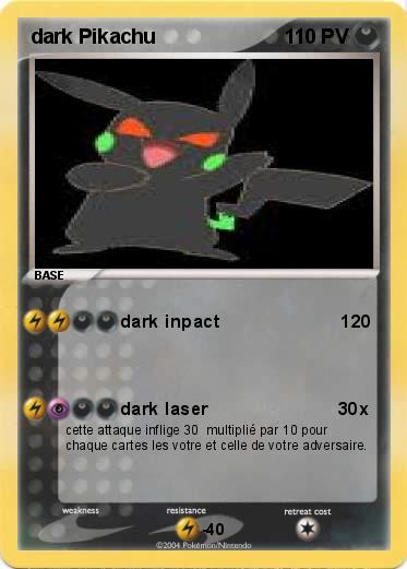 Pokemon dark Pikachu
