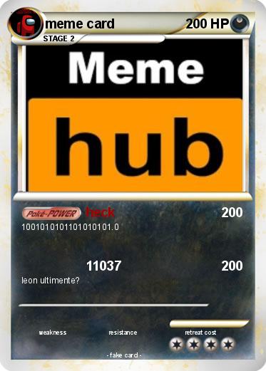 Pokemon meme card