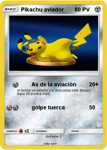 Pokemon Pikachu aviador