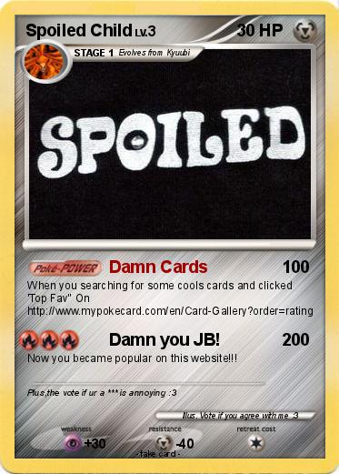 Pokemon Spoiled Child