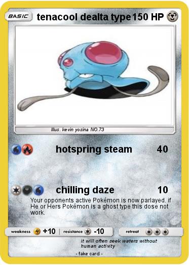Pokemon tenacool dealta type
