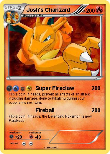 Pokemon Josh's Charizard