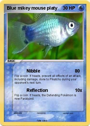 Pokemon Blue mikey mouse platy