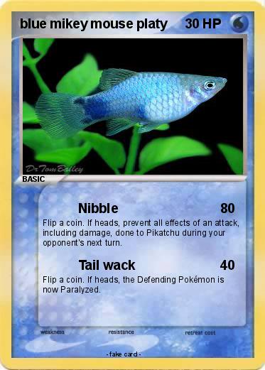 Pokemon blue mikey mouse platy