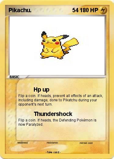 Pokemon Pikachu.                          54