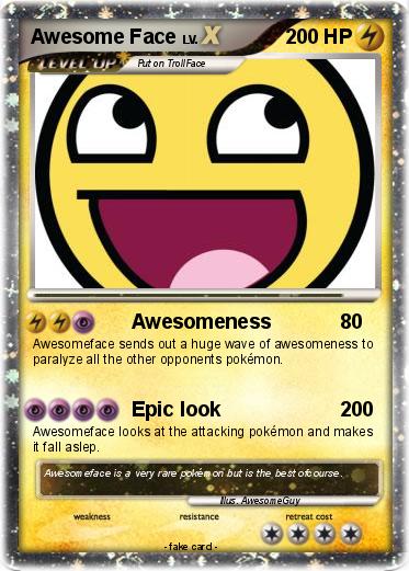 Pokemon Awesome Face