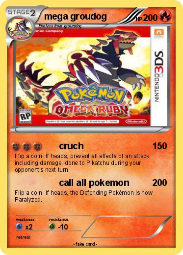 Pokemon mega groudog