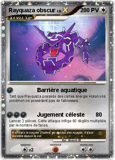Pokemon Rayquaza obscur