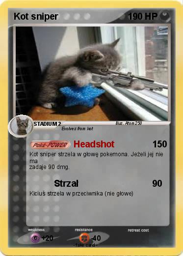 Pokemon Kot sniper