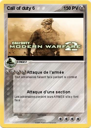 Pokemon Call of duty 6