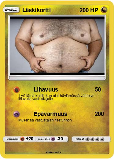 Pokemon Läskikortti