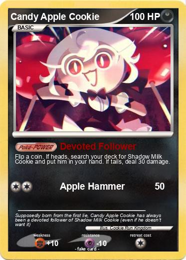 Pokemon Candy Apple Cookie